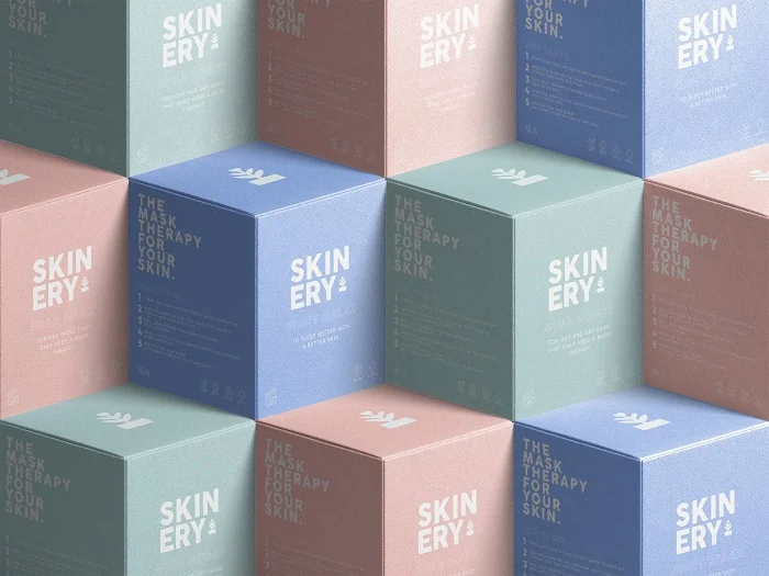 Hút mắt với mẫu thiết kế bao bì mỹ phẩm đơn sắc của SKINERY