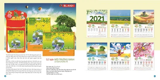 Mẫu lịch bloc 52 tuần tham khảo