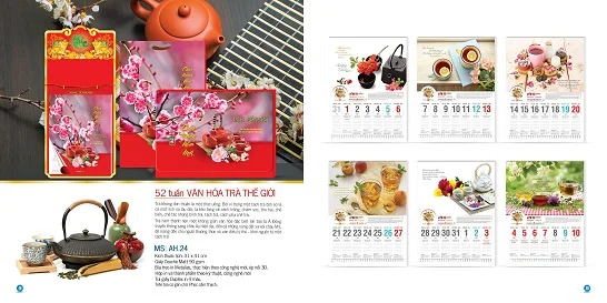 Mẫu lịch bloc 52 tuần tham khảo