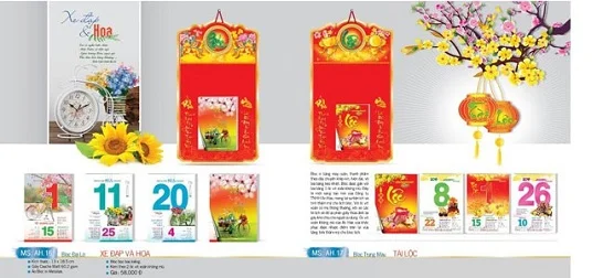 Mẫu lịch bloc 52 tuần tham khảo