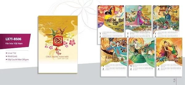 Lịch treo tường Văn hóa Việt Nam