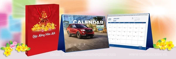 Mẫu lịch tết ngành vận tải 