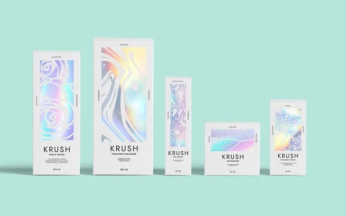 Lấp lánh ánh sao với mẫu thiết kế và in ấn bao bì mỹ phẩm KRUSH