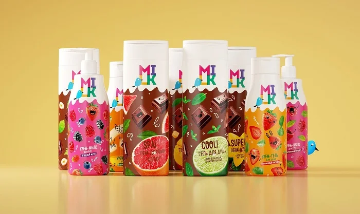 Thổi bùng cơn lốc màu sắc với mẫu thiết kế bao bì mỹ phẩm MILK