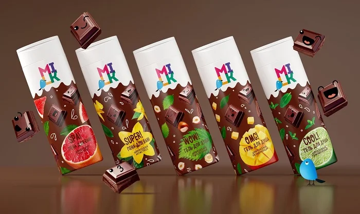 Thổi bùng cơn lốc màu sắc với mẫu thiết kế bao bì mỹ phẩm MILK