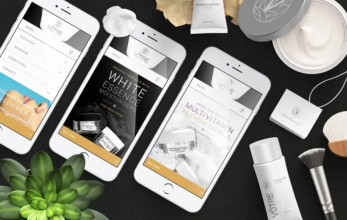 Sắc trắng tinh khôi đầu đông với mẫu thiết kế và in ấn bao bì VÔTRE SKINCARE