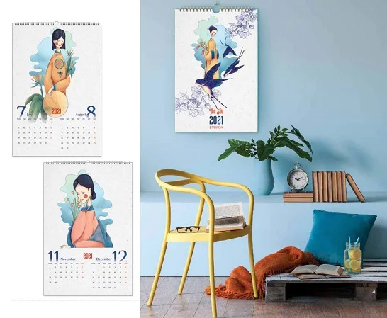 Mẫu lịch Tết Tân Sửu 2021