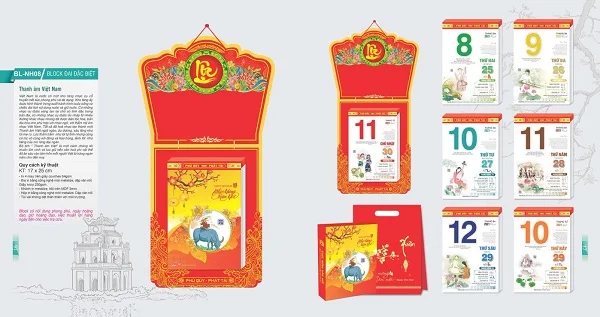 Những mẫu lịch tết chủ đề quê hương đất nước thân thương và ý nghĩa