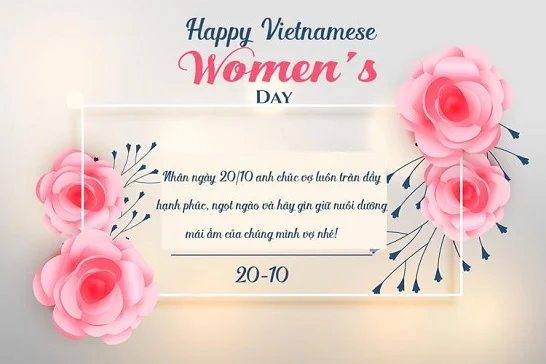 Lời chúc 20/10 ý nghĩa và đặc biệt dành cho vợ