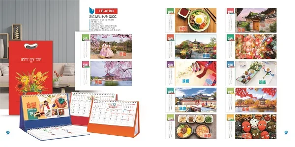 Tham khảo các mẫu lịch để bàn 2021 đẹp và mới nhất hiện nay