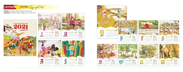 Tham khảo các mẫu lịch để bàn 2021 đẹp và mới nhất hiện nay