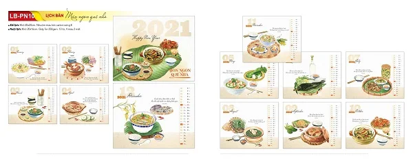 Tham khảo các mẫu lịch để bàn 2021 đẹp và mới nhất hiện nay