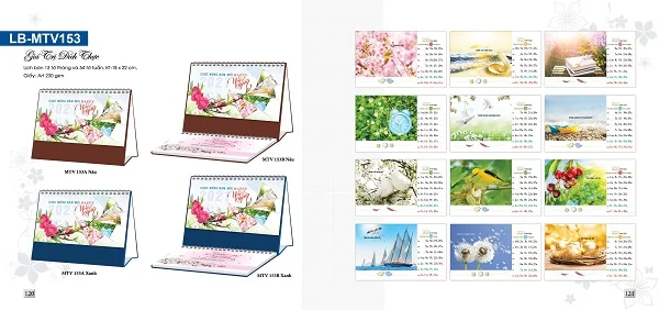 Tham khảo các mẫu lịch để bàn 2021 đẹp và mới nhất hiện nay