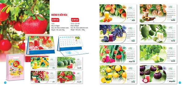Tham khảo các mẫu lịch để bàn 2021 đẹp và mới nhất hiện nay