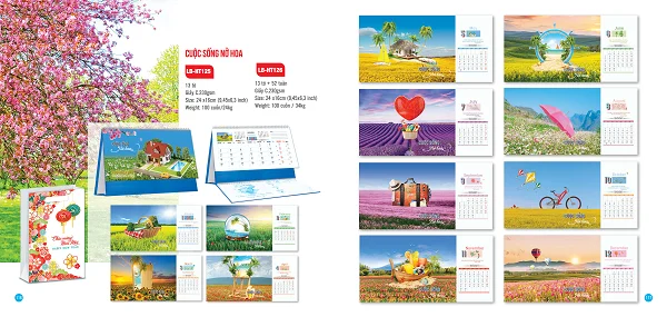 Tham khảo các mẫu lịch để bàn 2021 đẹp và mới nhất hiện nay