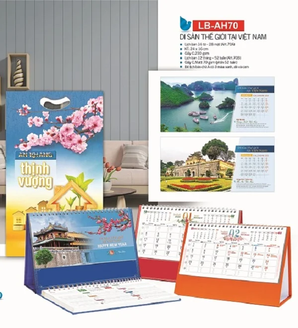 Tham khảo địa chỉ in lịch để bàn số lượng ít chuyên nghiệp hàng đầu Việt Nam