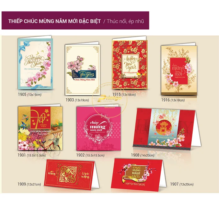 Đến với Printgo để in thiệp chúc mừng năm mới công ty ấn tượng độc đáo