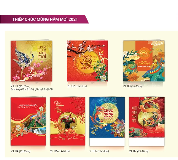 Thiệp chúc mừng năm mới 2021