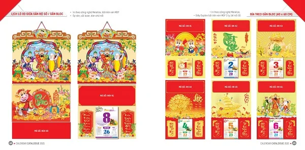 Tổng hợp các mẫu lịch bloc đại hot nhất năm 2021 hiện nay