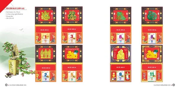 Tổng hợp các mẫu lịch bloc đại hot nhất năm 2021 hiện nay