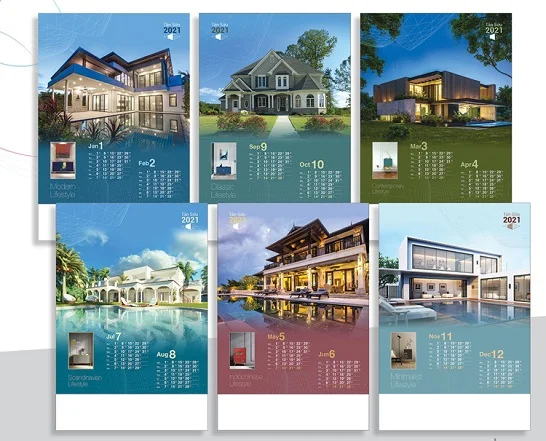 Mẫu lịch Tết bất động sản tham khảo