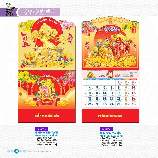 Top 50+ mẫu lịch bloc tài lộc không thể bỏ lỡ khi đặt in lịch tết 