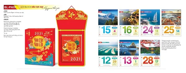 Top 50+ mẫu lịch bloc tài lộc không thể bỏ lỡ khi đặt in lịch tết 