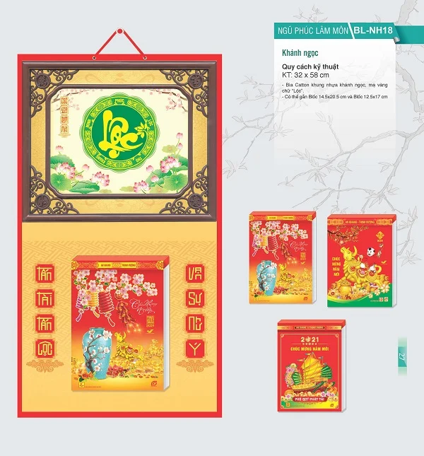 Top 50+ mẫu lịch bloc tài lộc không thể bỏ lỡ khi đặt in lịch tết 