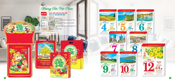 Top 50+ mẫu lịch bloc tài lộc không thể bỏ lỡ khi đặt in lịch tết 