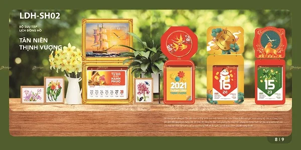 Bộ sưu tập mẫu lịch tết chủ đề Thịnh vượng sáng tạo và độc đáo