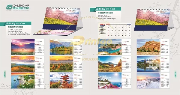 Bộ sưu tập lịch tết Sắc màu thế giới ấn tượng nhất năm 2021