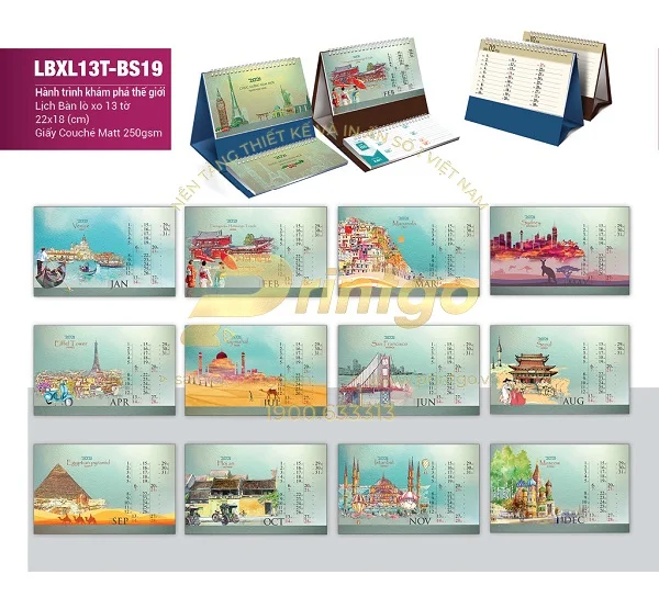 Bộ sưu tập lịch tết Sắc màu thế giới ấn tượng nhất năm 2021