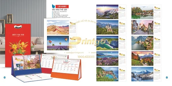 Bộ sưu tập lịch tết Sắc màu thế giới ấn tượng nhất năm 2021