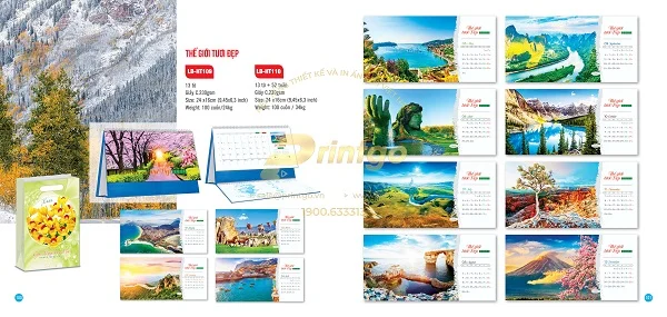 Bộ sưu tập lịch tết Sắc màu thế giới ấn tượng nhất năm 2021