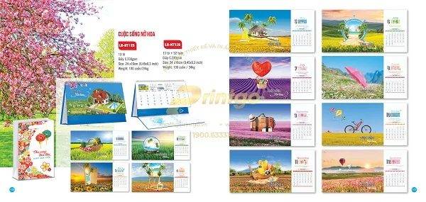 Khám phá kho mẫu lịch tết Cuộc sống tươi đẹp ý nghĩa nhất 