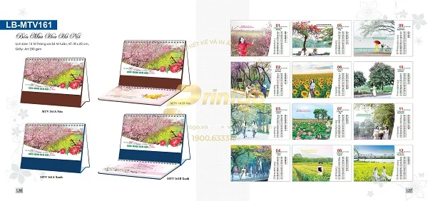 Khám phá kho mẫu lịch tết chủ đề Sắc hoa đẹp nhất dịp tết 2021