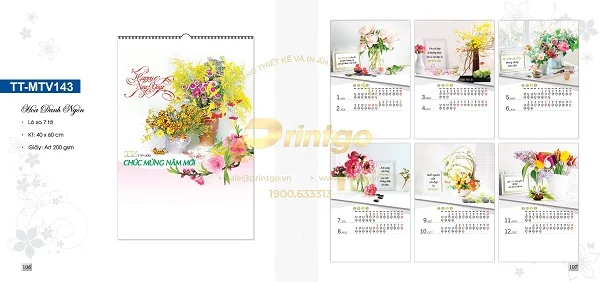 Những mẫu lịch tết Danh ngôn cuộc sống ý nghĩa nhất hiện nay