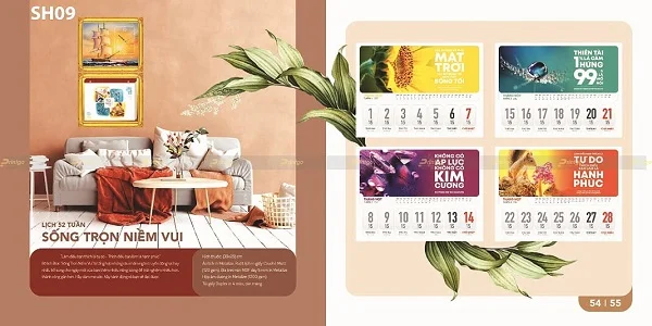 Những mẫu lịch tết Danh ngôn cuộc sống ý nghĩa nhất hiện nay