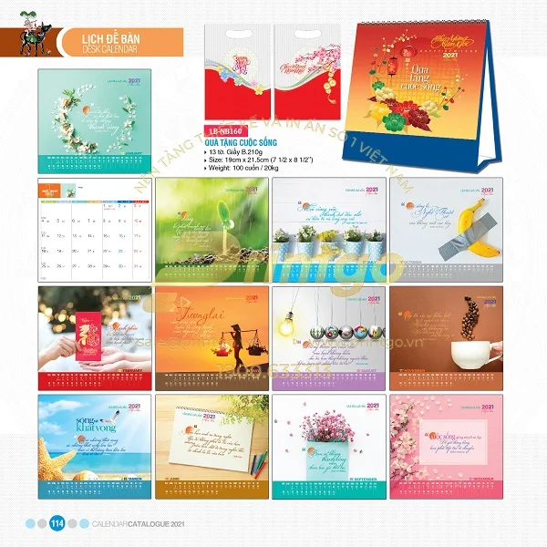 Những mẫu lịch tết Danh ngôn cuộc sống ý nghĩa nhất hiện nay