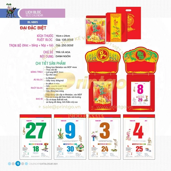 Những mẫu lịch tết chủ đề Trà đạo đẹp nhất hiện nay