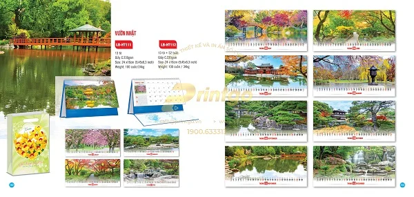  Những mẫu lịch tết Vẻ đẹp Nhật Bản ấn tượng nhất hiện nay