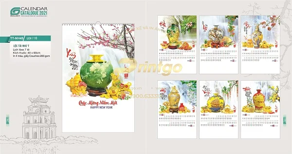 Tổng hợp các mẫu lịch tết Tài lộc được ưa chuộng nhất hiện nay