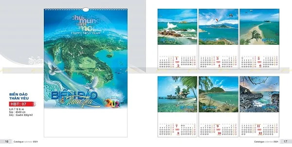 Top 10+ mẫu lịch tết Biển đảo quê hương thân thương và ý nghĩa