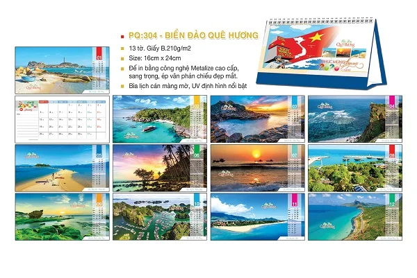 Top 10+ mẫu lịch tết Biển đảo quê hương thân thương và ý nghĩa