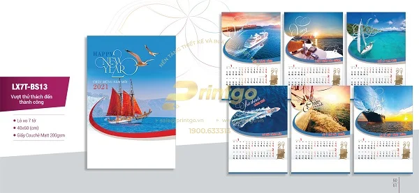 Trọn bộ mẫu lịch tết chủ đề Thành công 