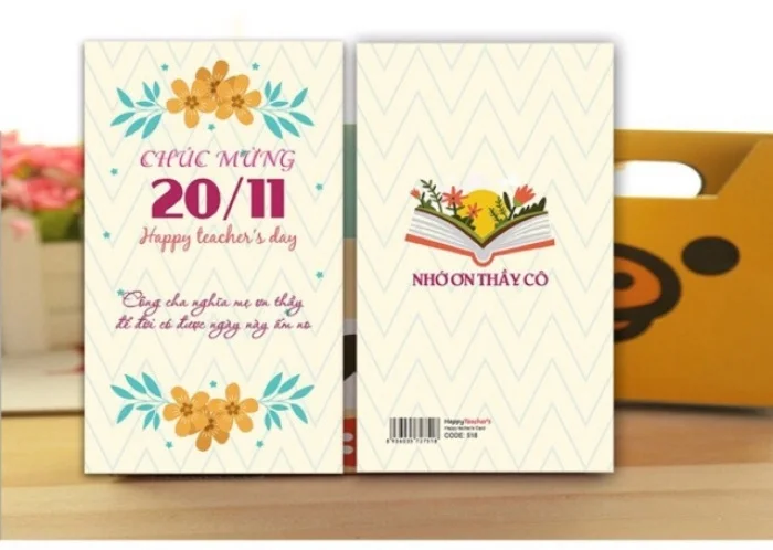 Địa chỉ in thiệp chúc mừng 20 tháng 11 nhanh chóng, giá rẻ 