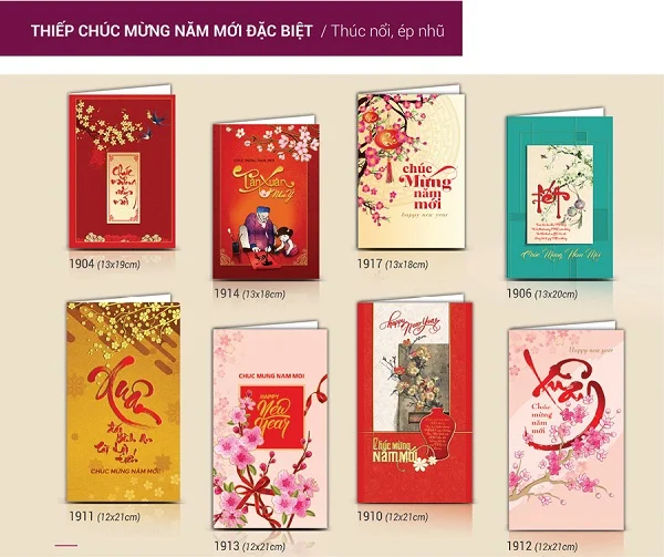 Địa chỉ in thiệp tết đẹp, chất lượng và uy tín toàn quốc