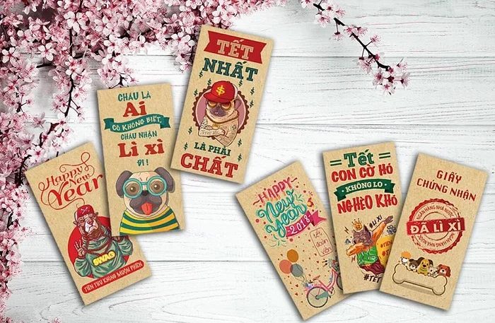Dịch vụ thiết kế bao lì xì theo yêu cầu uy tín, chất lượng