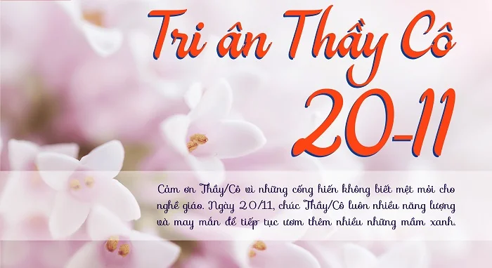 Thiết kế thiệp chúc mừng 20/11 cũng là cách gây ấn tượng với khách hàng