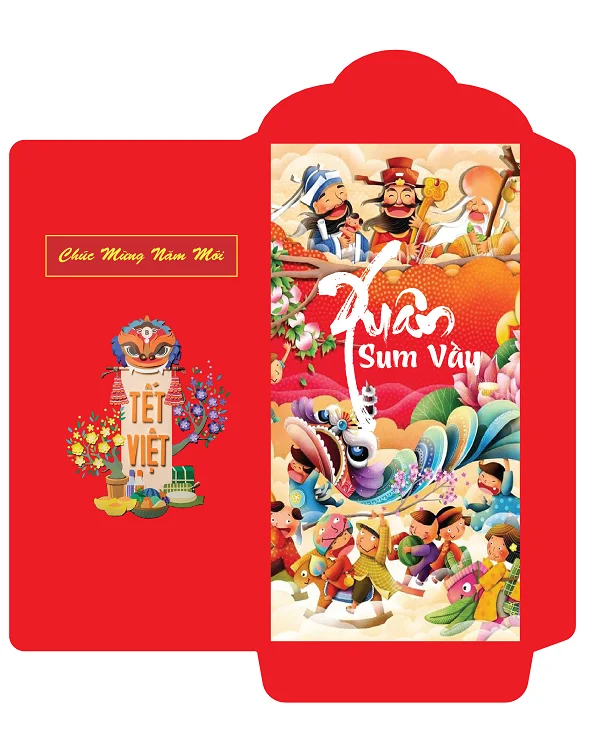 Download miễn phí file thiết kế bao lì xì đẹp, sáng tạo nhất
